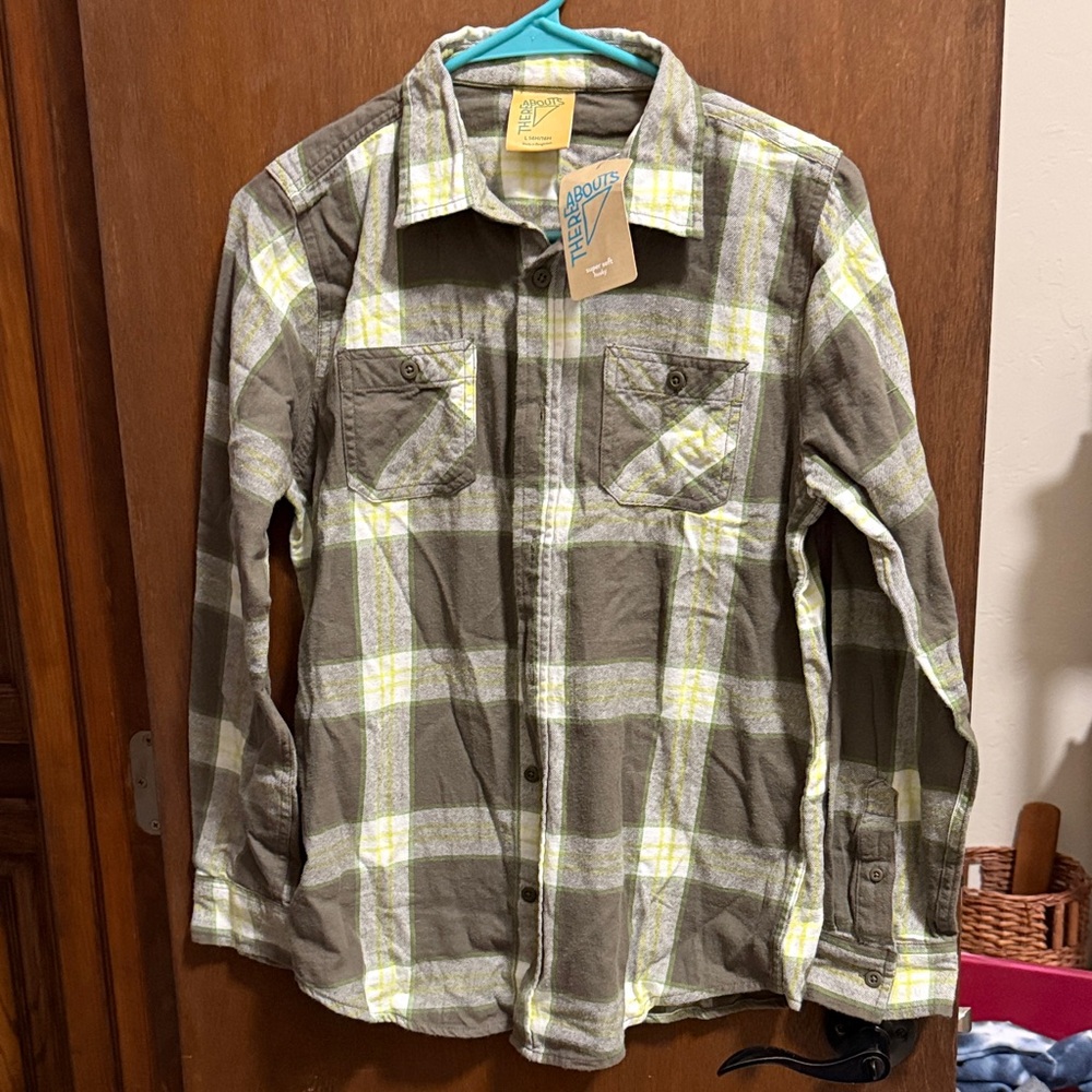 Plaid Button Down Shirt for Kids